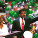 Bilikisu Adewale waves to supporters after becoming the next black man ever to lead Nigeria.